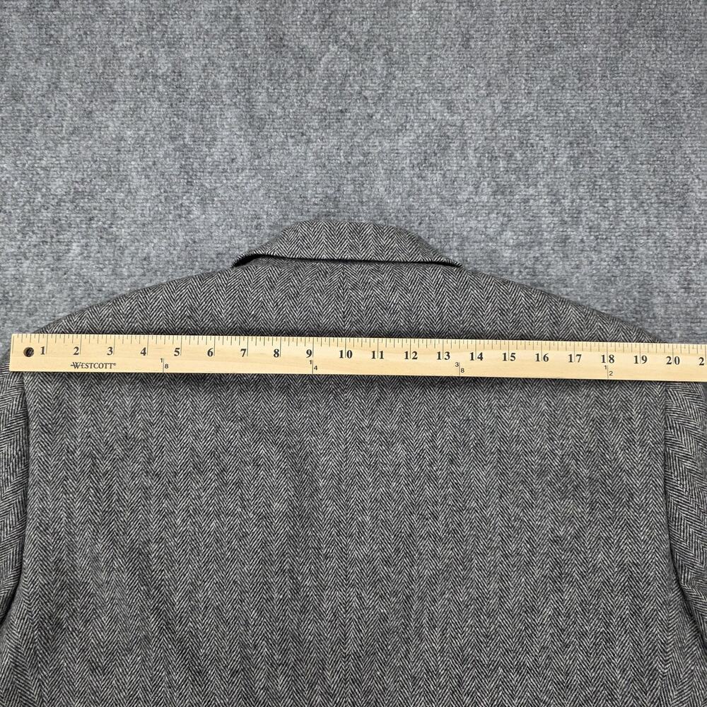 Gianfranco Ruffini Blazer Mens 42R Gray Herringbone Camel Hair Blend Italy Made - Picture 6 of 16